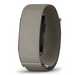 the garmin cirqa smart band on a front view of the screenless band and in the variant french gray