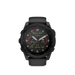A direct front view of the Garmin tactix 8 solar elite featuring a classic analog watch face on its sunlight-visible memory-in-pixel display. The high-performance tactical watch is shown with its rugged titanium bezel and solar-charging Power Sapphire lens designed to maximize battery life during field operations