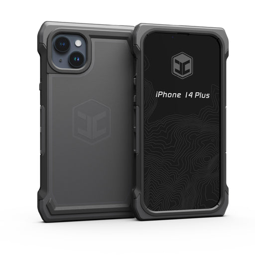 gunmetal-gray-juggernaut-case-iphone-14-plus-endvr-phone-case