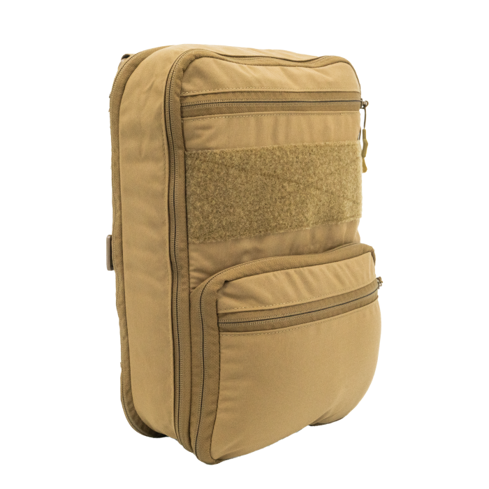 The Haley Strategic FlatPack plus in a product feature of the color variant Coyote