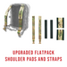 the haley strategic flatack plus in color multicam and with optional upgrade bundle shoulder pads and straps in the same featured color multicam