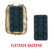 the haley strategic flatpack plus in the color multicam and it's optional bundle attachment whithc is the flatpack bagpad in the color black.