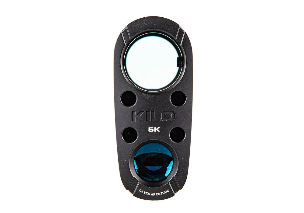 frontal view of the Kilo5K, its laser aperture its at the bottom