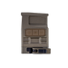 A clear left-side profile view of the DOT EHS-1 in a flat dark earth finish, highlighting the battery compartment and the rugged 7075 aluminum housing of this duty-grade optic.