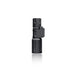 an image of the modlite pdw350 light package in the color black where it is situated in the middle the image against a white background and it is positioned vertically as if it is standing on its light head and you can clearly see the texture of the item and its hexagon design