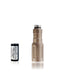 an image of the modlite plhv3 18350 rifle light in the color FDE where it showcases the no tailcap and no charger option when you purchase where you will get the only the light body, light head and the 18350 battery, and the image is arranged on a background and the middle had the assembled flashlight without a light cap and on its right the 18350 battery.