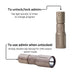 an intruction image of the modlite multi-mode handheld plhv3 18350 light on how to activate admin mode showcasing the product in the color fde and text that says how to unlock and lock an how to use admin when unlocked.