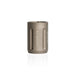 A product image of the cylindrical Modlite flashlight head in the color FDE placed arranged vertically witht the glass part on the top and the item itself in the middle of a white background.