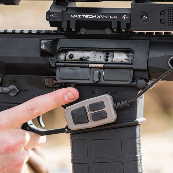 Maztech X4 Low-Profile Remote  | Control X4 System Without Breaking Grip