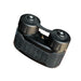 a product image of the nocturn industries mini bat pack in the color black and is showcased on a tilted isometric view where you can see the battery pack's two cylindrical top parts which are the slots of either the CR123A or two AA battery and the changeable battery caps.