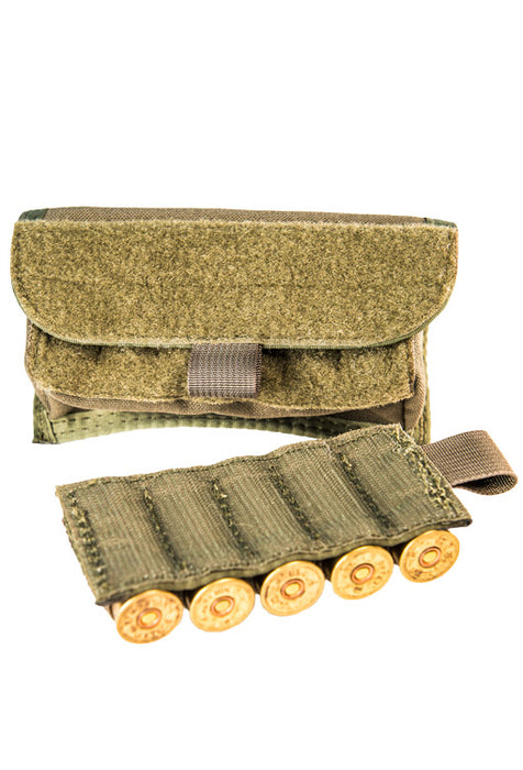 GHFY Molle Shotgun Shell Holder – 25 Round 12 Gauge Ammo Pouch – Tan Nylon