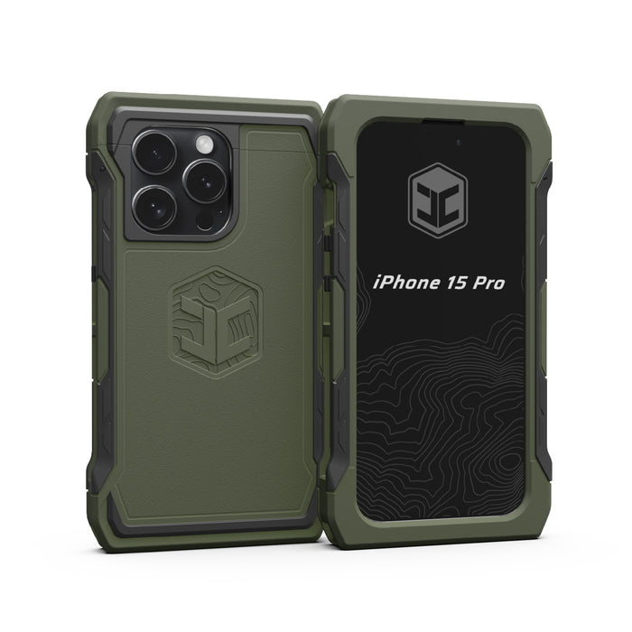 olive drab juggernaut case iphone 15 pro advntr phone case