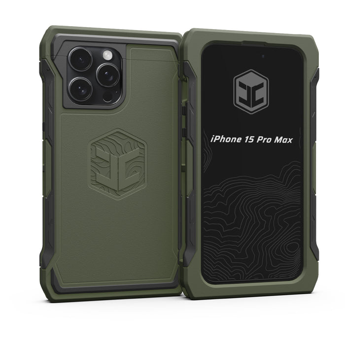 olive drab juggernaut case iphone 15 pro max advntr phone case