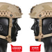 2 Ops-Core FAST SF Gen 2 Helmet in Tan 499, showcasing its new Head-Lock FLEX Chinstrap