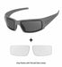 the ops-core mk1 protective eyewear showing the tint and clear lens variant in the gray color option