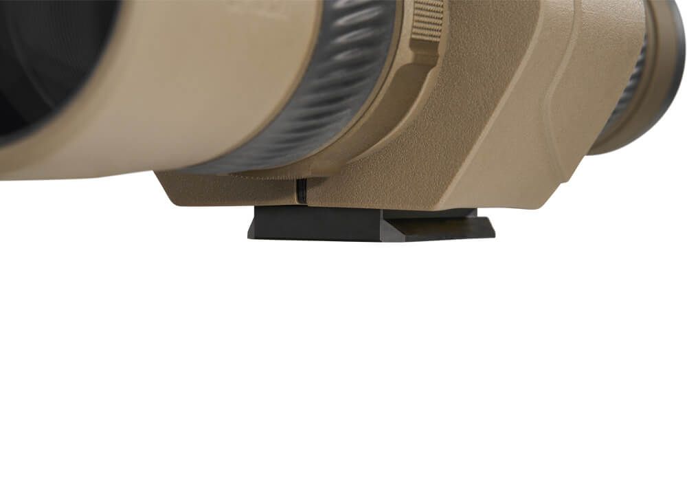 Closeup view of the basal mount on the OSCAR6 scope