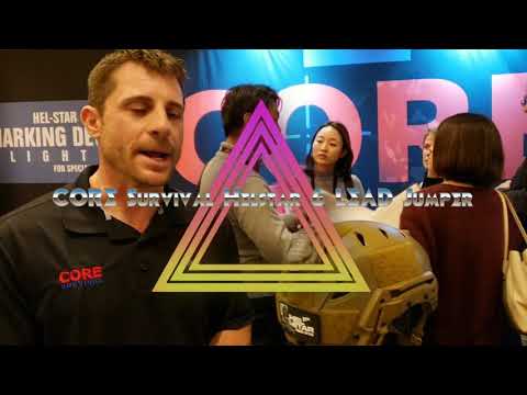 Sergeant Major Jamey Caldwell introducing the HEL-STAR Lead Jumper Light at SHOT Show 2019.