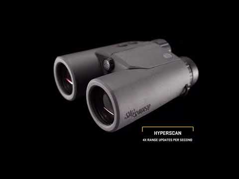 A review video of the sig sauer canyon hd rangefinder showing the binoculars from different angles