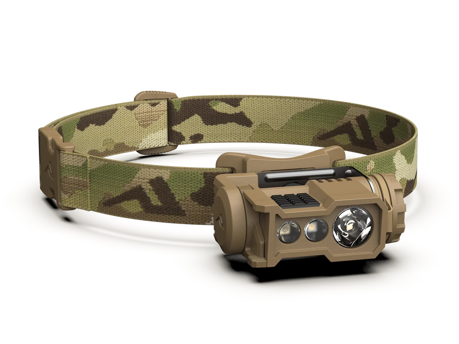 Princeton Tec Ghost X MPLS - IP68 Waterproof Tactical Headlamp w/ Dedicated IR Ghost Mode & Multi-Mount Hardware