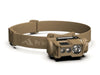the princeton tec ghost x headlamp product image featuring the headlamp on the tan color variant