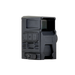 A clear rear-left perspective of the black DOT EHS-1, showing the user control buttons and durable housing of this advanced shake awake holo optic.