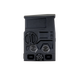 A clear right-side profile view of the black DOT Enhanced Holographic Sight 1, showing the robust housing, battery compartment cap, and the integrated quick-detach mounting system.