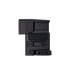 A right-side view of an optic sight featuring the EHS-1 Anti-Reflection Device securely installed on the front lens.