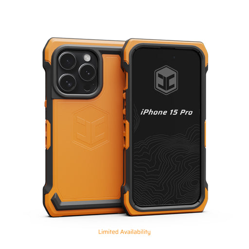 safety orange juggernaut case iphone 15 pro endvr phone case