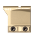 
 close-up, side profile view of the DOT Delta ACRO Mount finished in a flat dark earth color, showcasing its elevated design and tactical mounting clamp.