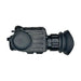 an image showcasing the sidekick pro mini thermal monocular in a bottom view and the product that is in the color black is placed in the middle of the image and with a white background.