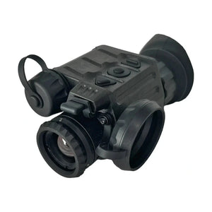 an image showcasing the sidekick pro mini thermal monocular in an isometric view and the product that is in the color black is placed in the middle of the image and with a white background.
