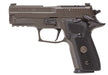 A right-side profile view of the single-action only (SAO) Sig P229 Legion showing the flat trigger, manual safety lever, and custom G-10 grip panels.