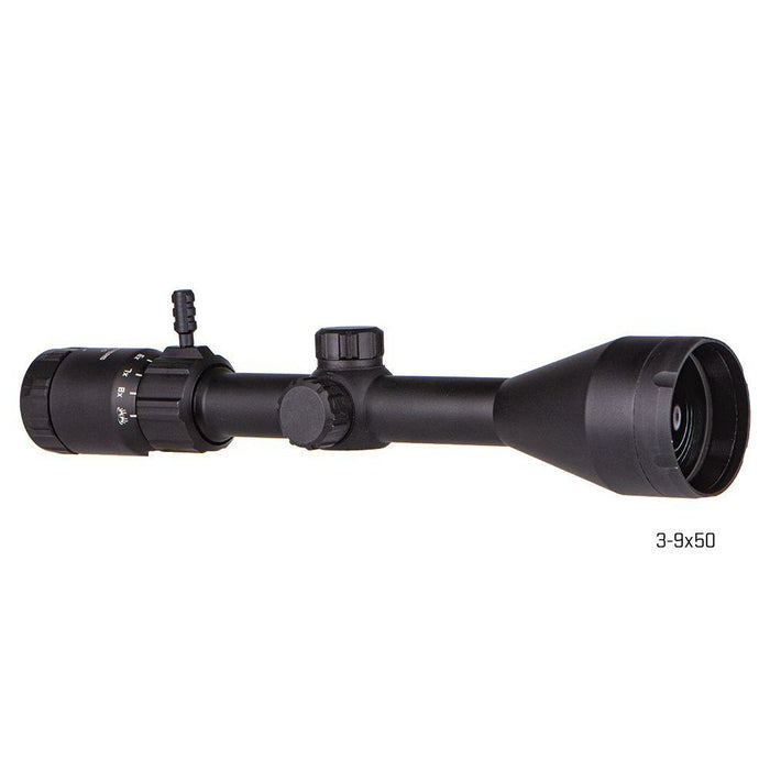 Side view of the Sig Buckmasters 3-9x50mm scope