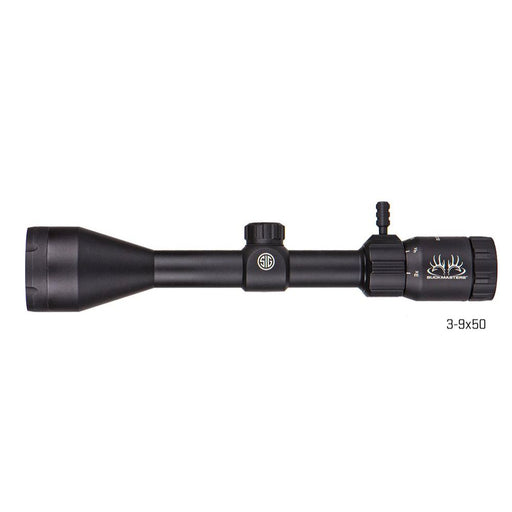 Side view of the Sig Buckmasters 3-9x50mm scope