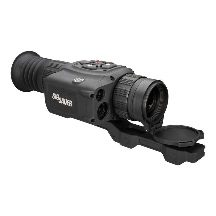 Right side view of the Sig echo sv35 thermal with the lens open