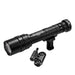 surefire 6-volt ultra-high output led scout light pro with z68 tailcap black side angle with m lock mount