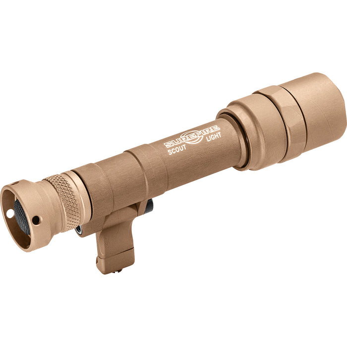 surefire 6-volt ultra-high output led scout light pro with z68 tailcap tan side angle right rear tailcap switch