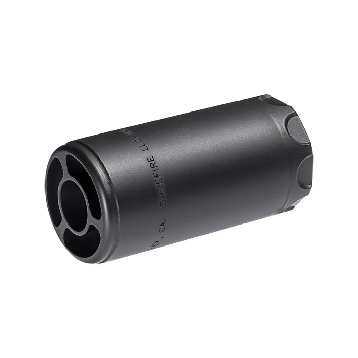 SureFire Warden Direct Thread Blast Regulator in Black with 1/2-28 threading