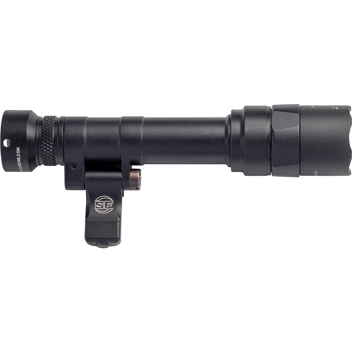 A clear right-side profile view of the SureFire M640T WeaponLight, displaying its compact Turbo head and integrated mounting capabilities for duty rifles.