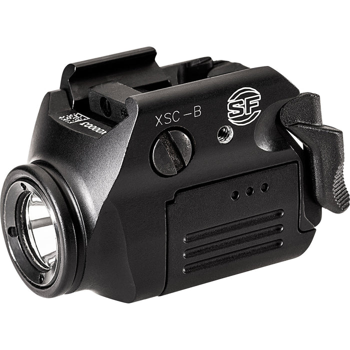 surefire xsc weaponlight micro compact led handgun weaponlight black side angle left xsc-b