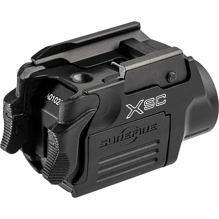 surefire xsc weaponlight micro compact led handgun weaponlight black side angle right rear xsc-a