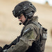 swat officer wearing black mid full cut hellbender te helmet