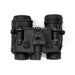Top view of the binocular night vision device, showing the bridge assembly, mounting interface, adjustment controls, and the symmetrical dual optical housings.