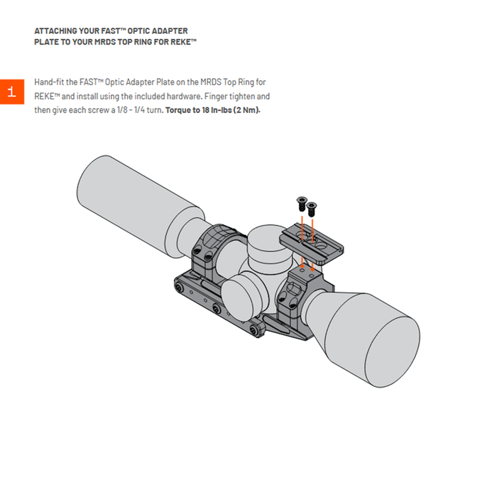 Unity Tactical REKE™ Scope Mount | 30mm, 34mm and 35mm Tubes
