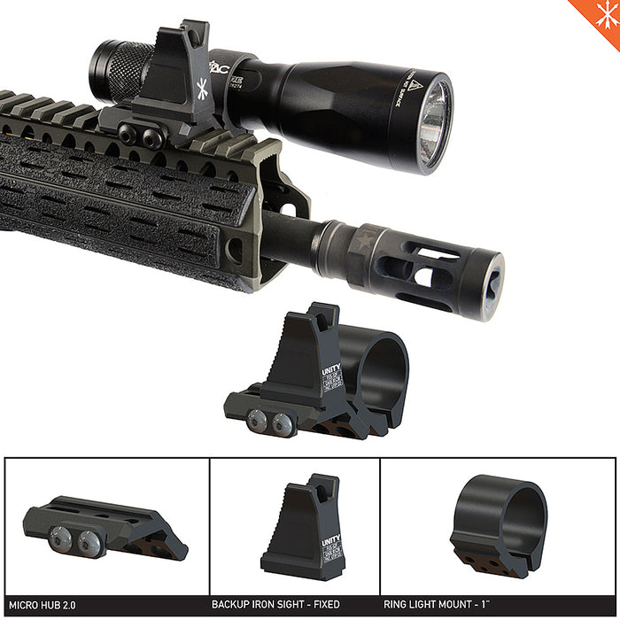 Unity Tactical FUSION Backup Iron Sight – Fixed | Weapon Accessory
