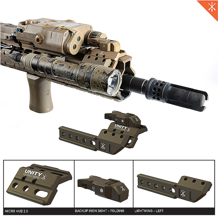 Unity Tactical FUSION Backup Iron Sight – Folding | Weapon Accessory
