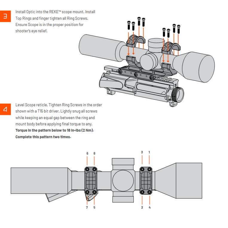 Unity Tactical REKE Scope Mount | All Colorss & Tube Sizes Available ...