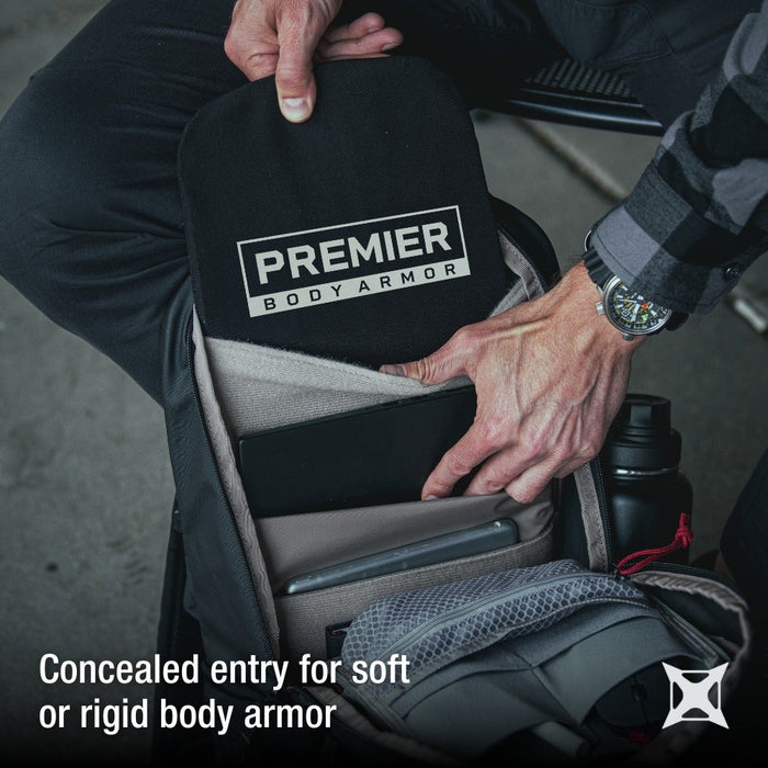 urban ghost backpack feature body armor compartment