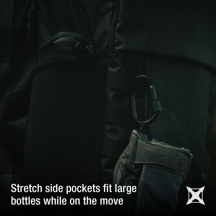 urban ghost backpack feature stretch side pocket