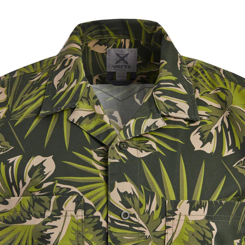 Front collar and chest pocket detail on the Vertx Dadeland CCW Shirt